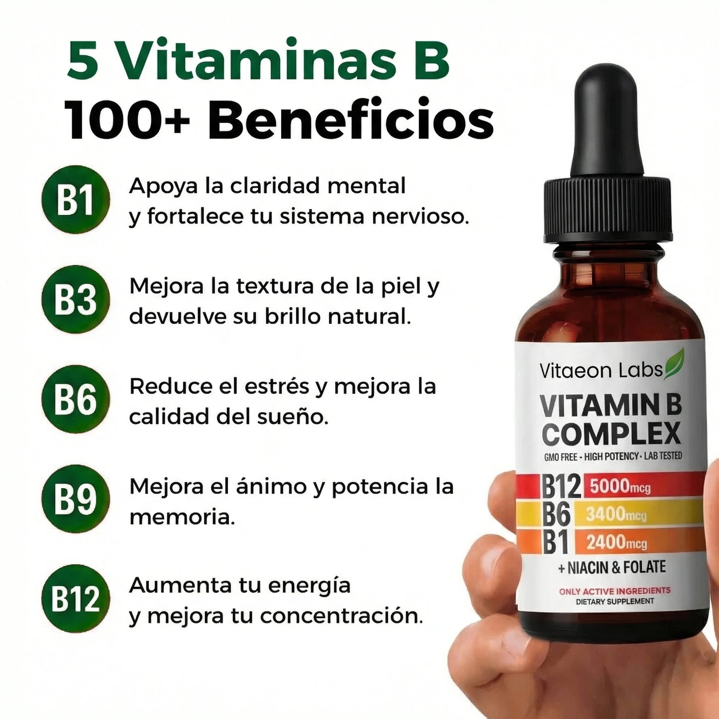 5 en 1 - Complejo de Vitamina B